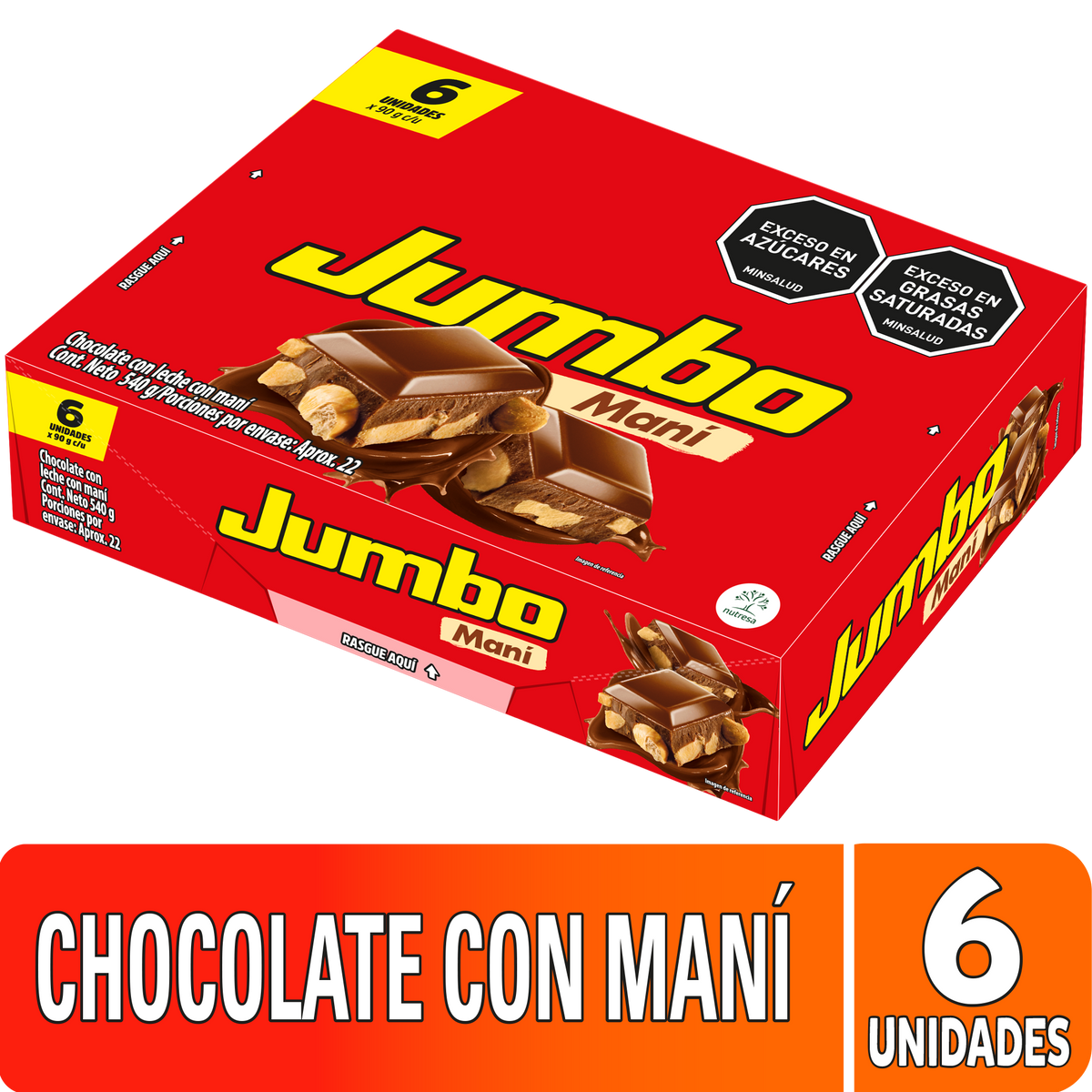 Jumbo Golosina Maní Plegadiza x 90g
