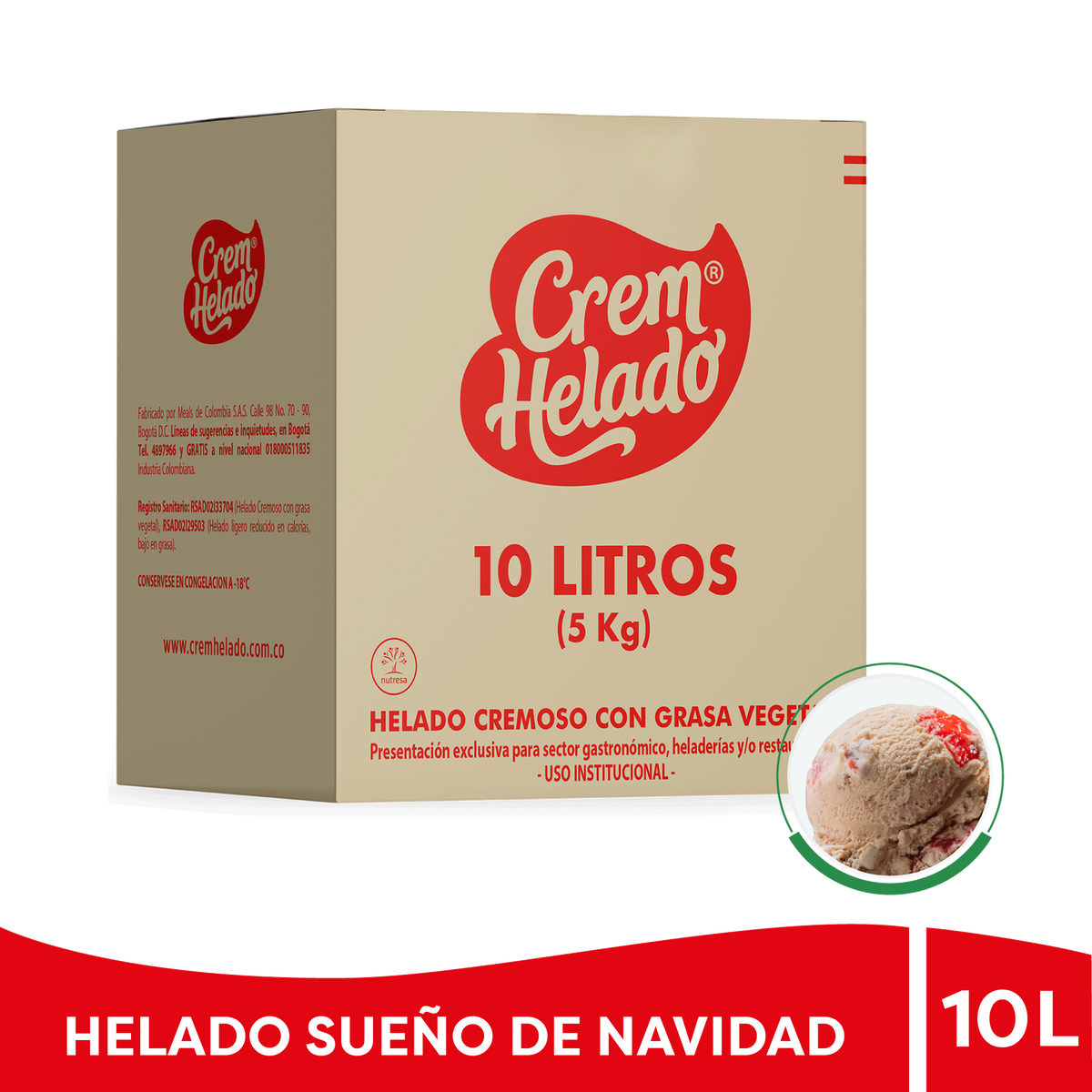 Tradicional tarro Sueno De Navidad x 10 Litros