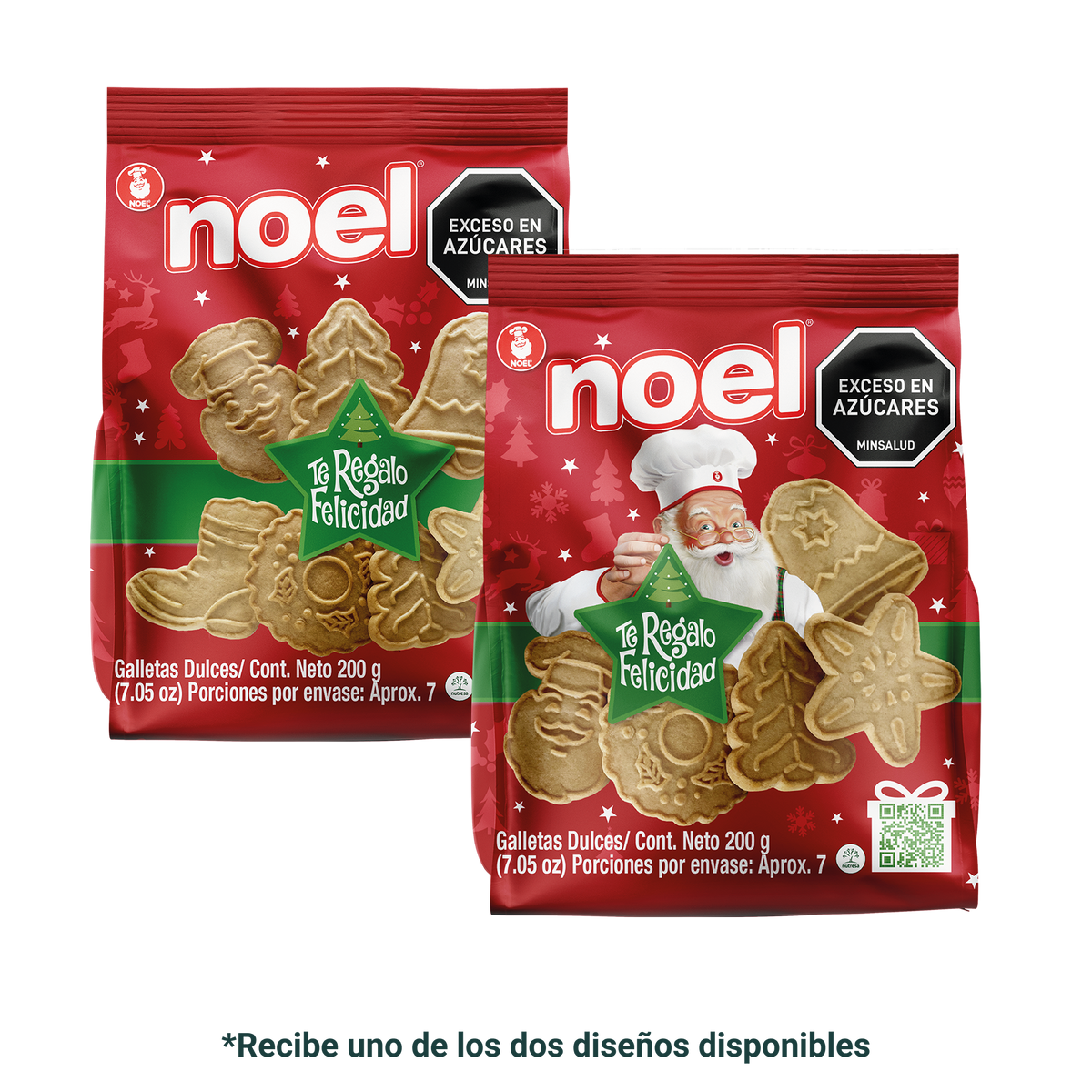Noel Galleta Navidad Bolsa por 200 gramos