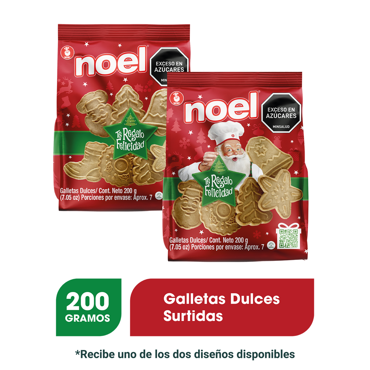 Noel Galleta Navidad Bolsa por 200 gramos