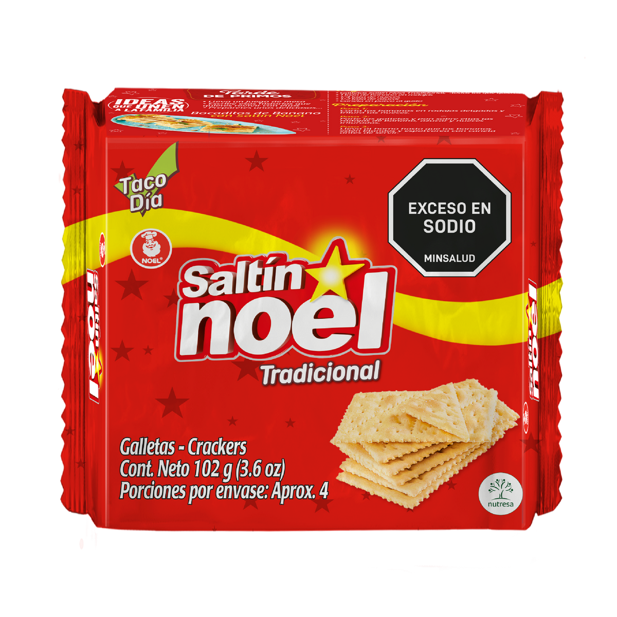 Galleta SALTÍN NOEL taco día rojo 102g