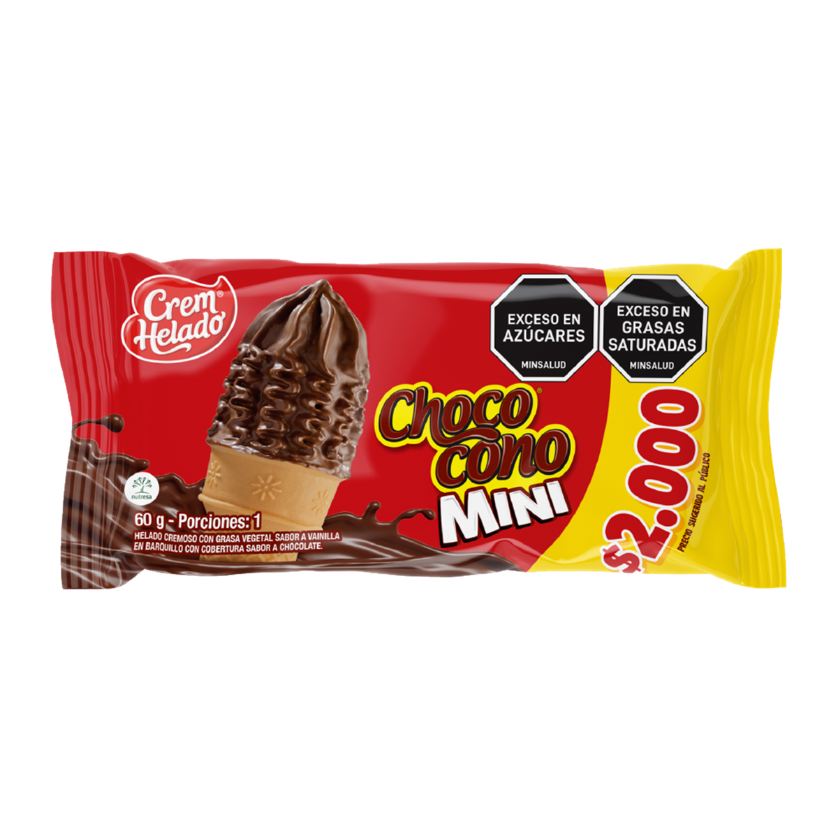 Crem Helado Chococono Mini Caja x 24 Un x 60g
