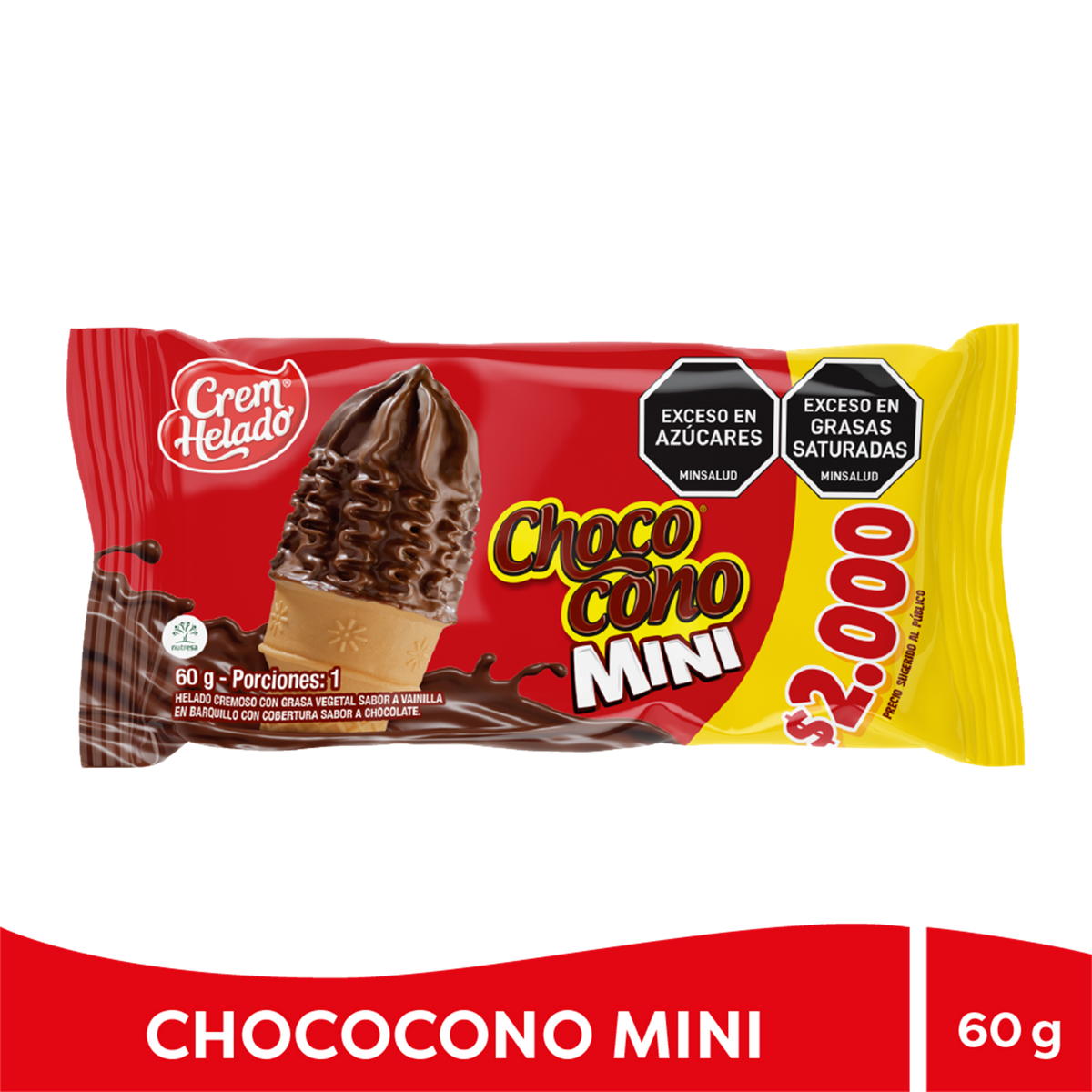 Crem Helado Chococono Mini Caja x 24 Un x 60g
