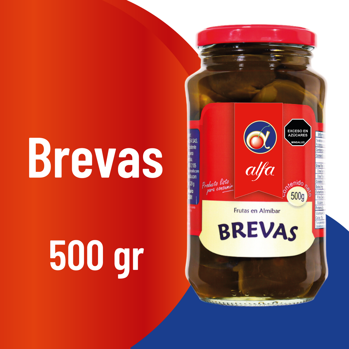 Alfa Brevas En Almíbar x500gr