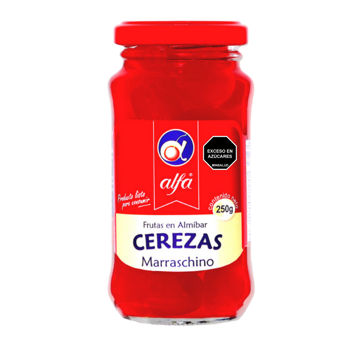 Alfa Cerezas Marrasquino Rojas x250gr