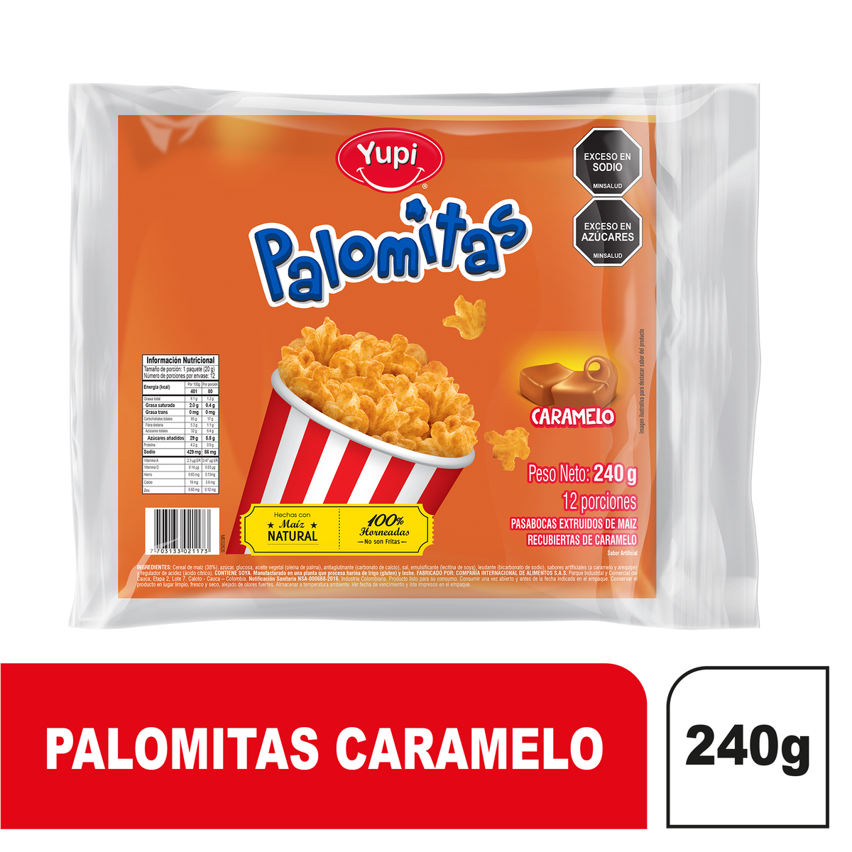 Palomitas Caramelo 12 Und x 20g