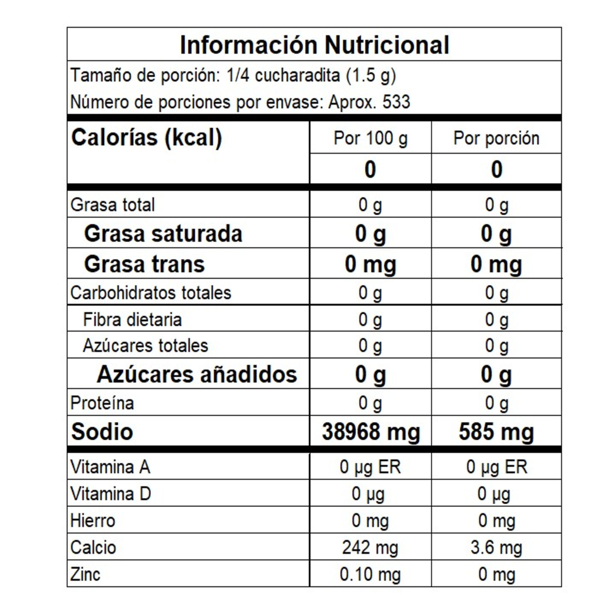 Refisal Sal Marina Bolsa 800gr