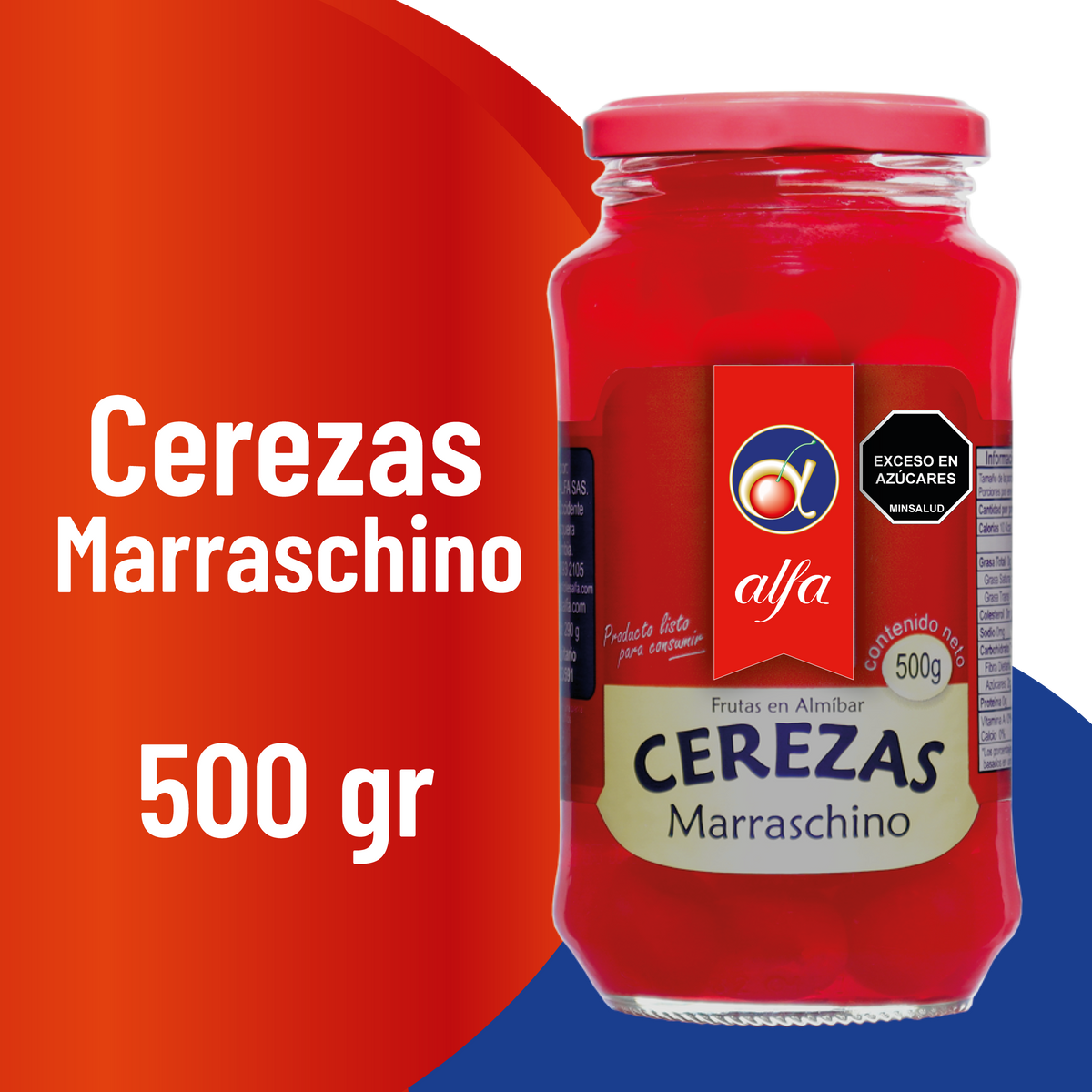 Alfa Cerezas Marrasquino 500gr