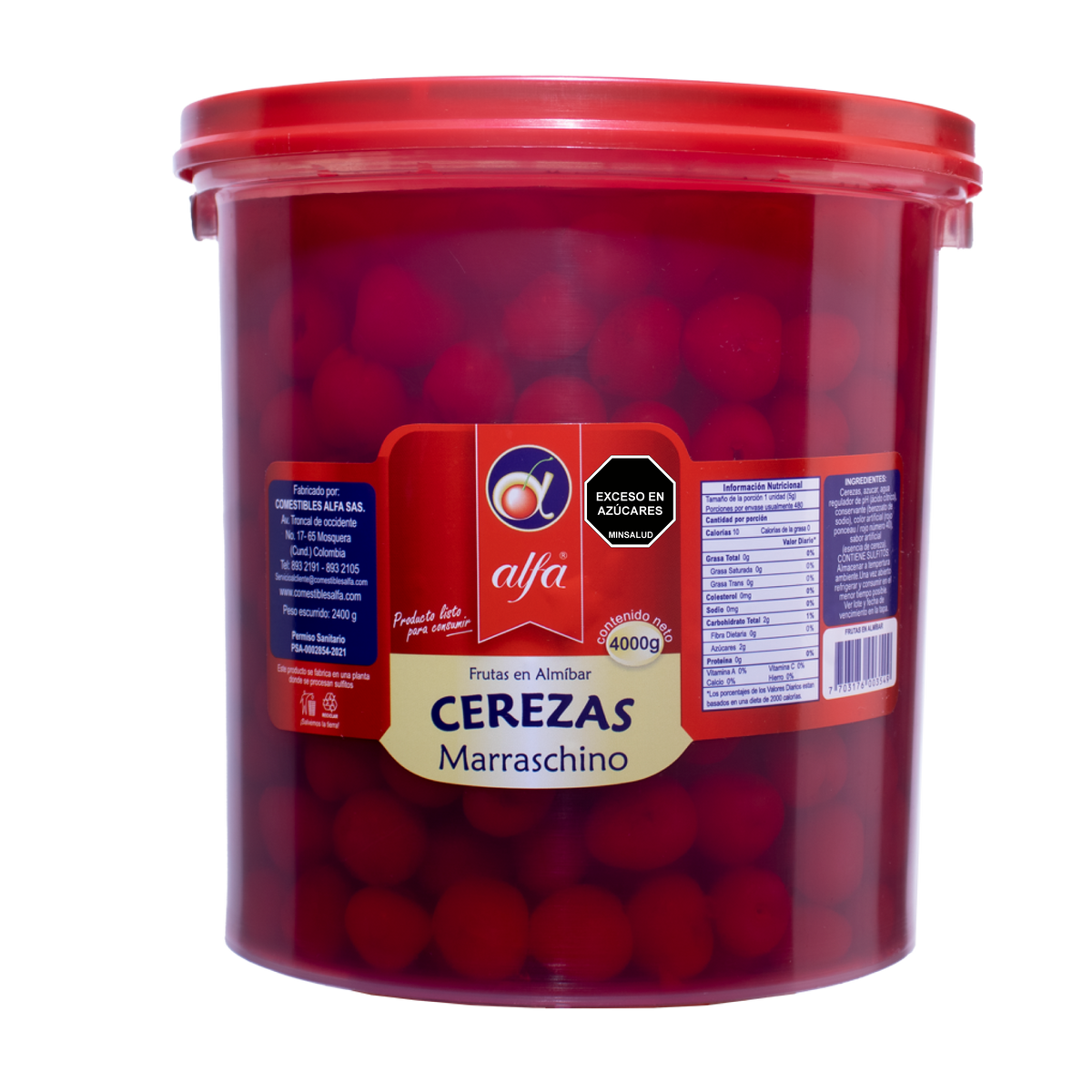 Alfa Cerezas Marrasquino 4000gr