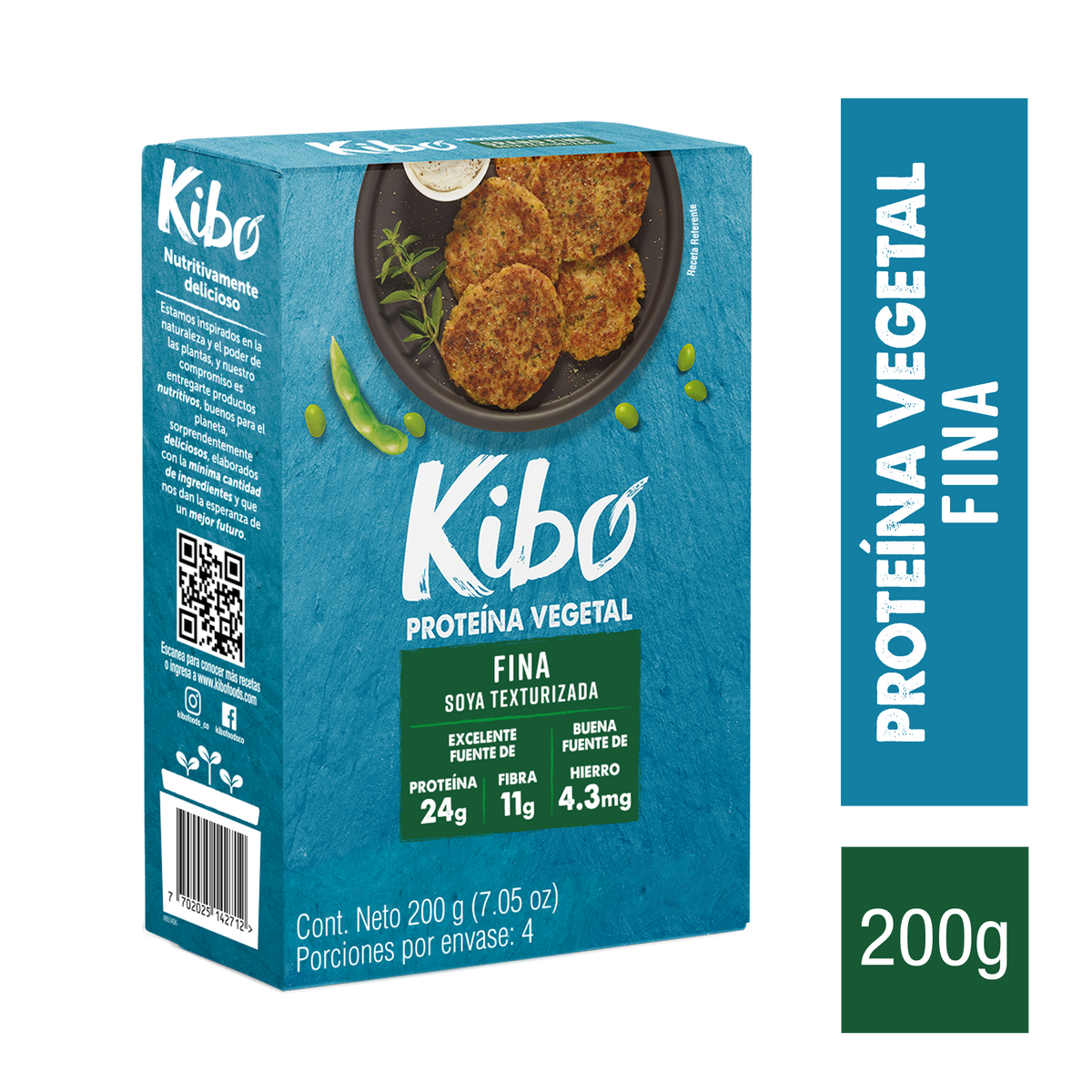 Kibo Proteina Vegetal Fina Plegadiza 200 g