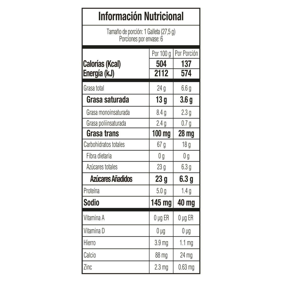 Noel Galleta Avena Crema Chocolate plegadiza x 165 g