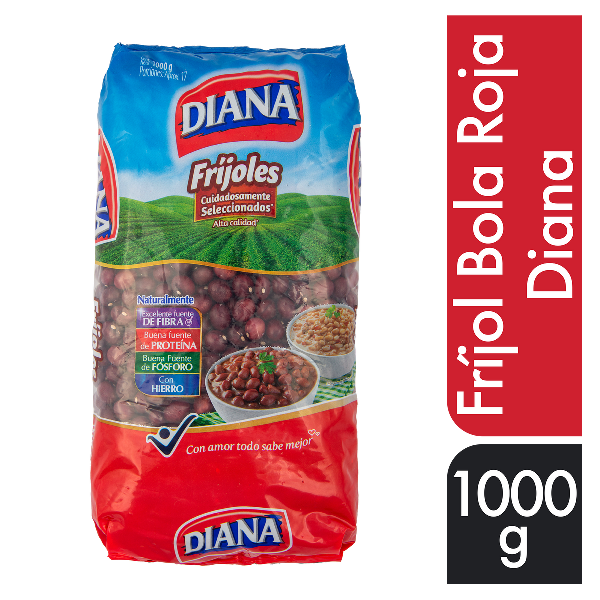 Diana Fríjol Bola Roja 1000gr