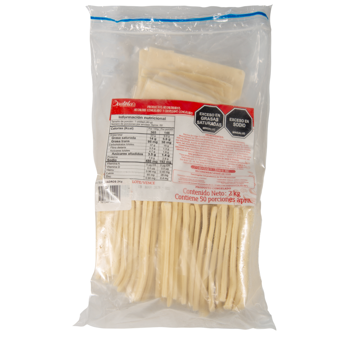 Bastela Cuadrados Bolsa x 2 kg