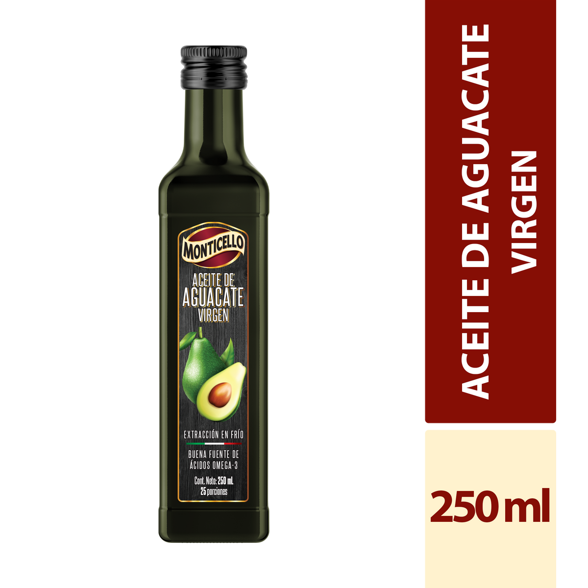 Monticello Aceite de Aguacate Extravirgen x 250 ml