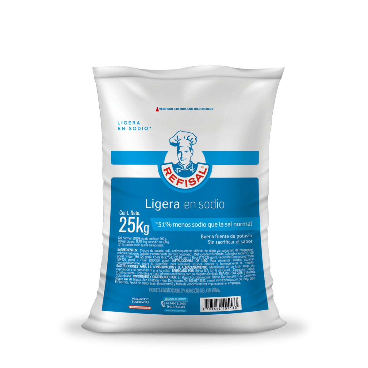 Refisal Sal Light En Sodio 25kg