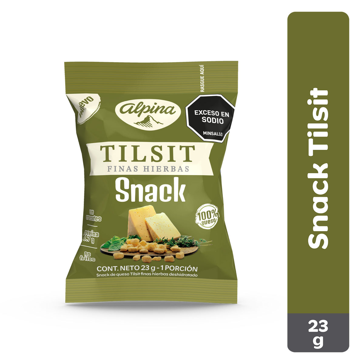 Alpina Snack Queso Tilsit Finas Hierbas x 23 g