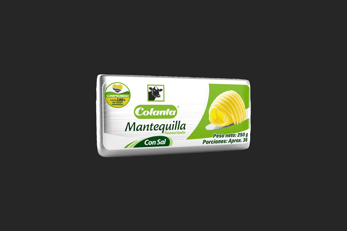 Colanta Mantequilla xon Sal x 250 g