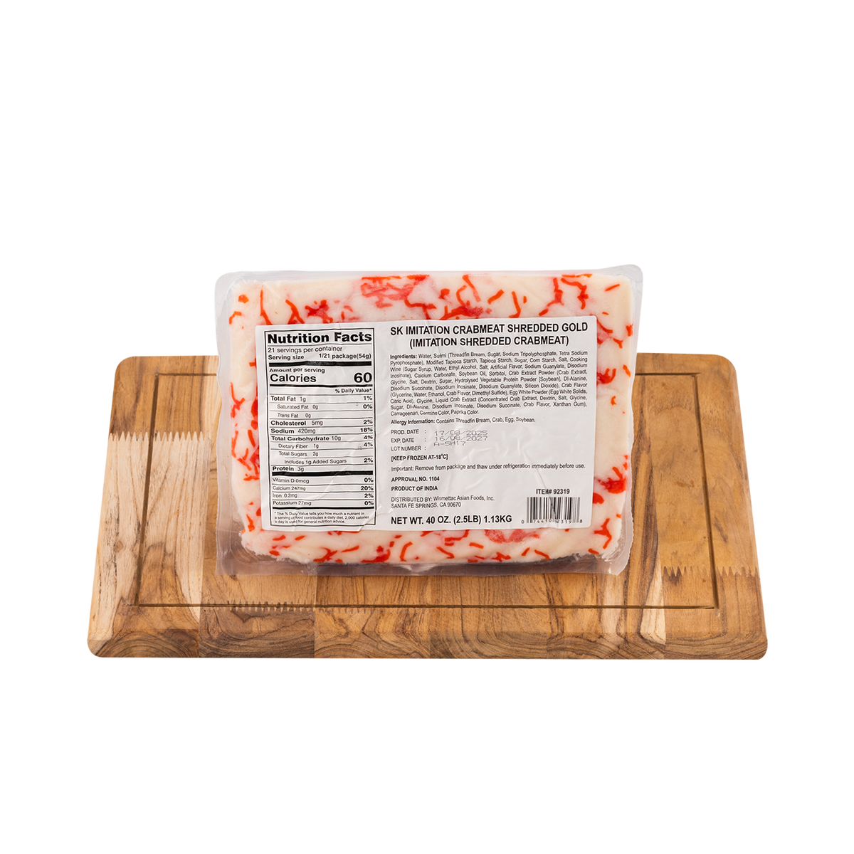 Shirakiku Palmitos De Cangrejo (Kanikama) Desmechado x 454 g