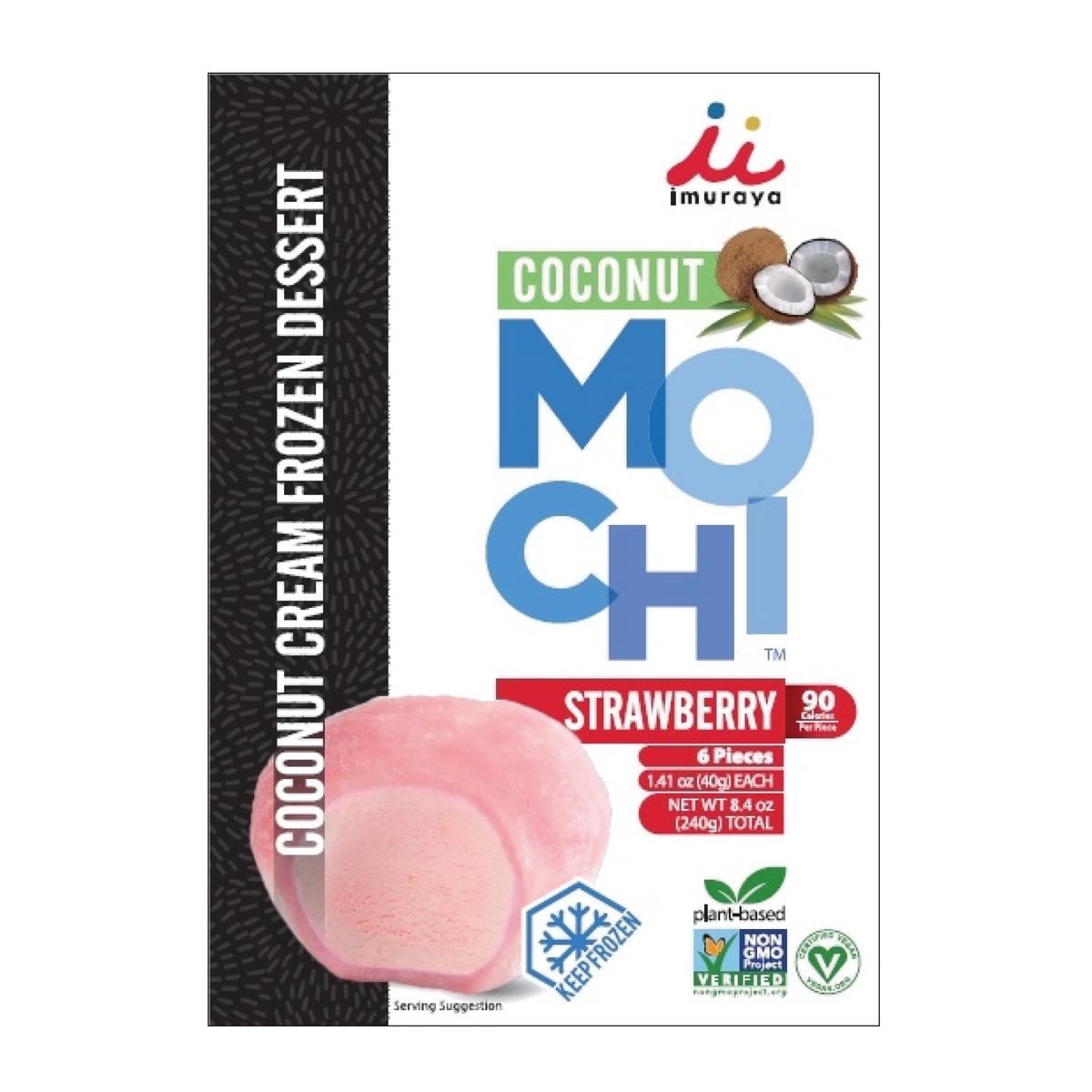 Shirakiku Helado Mochi Coconut Cream 6 un x 240 g