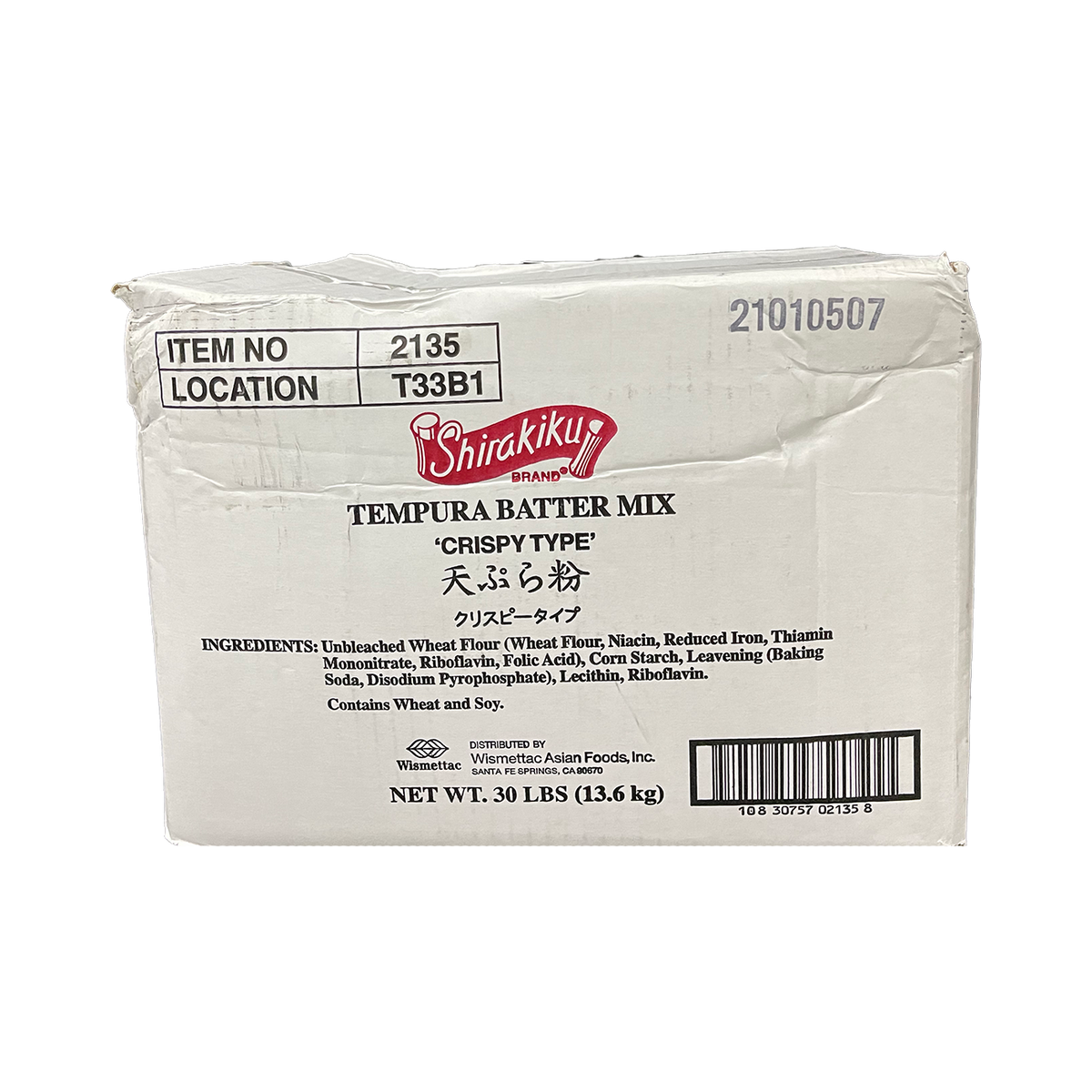 Shirakiku Mezcla para Tempura (Tempura Mix) x 30 lb