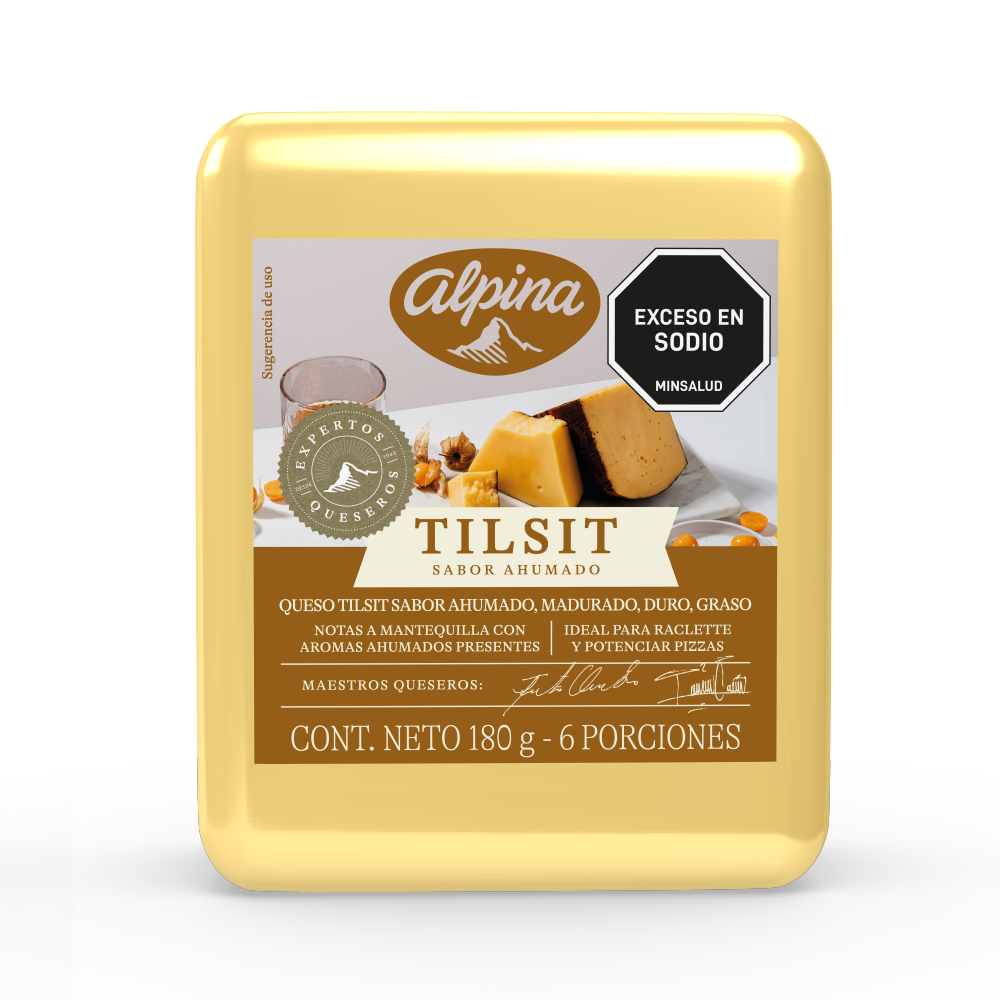 Alpina Queso Tilsit Ahumado Cuña x 180 g