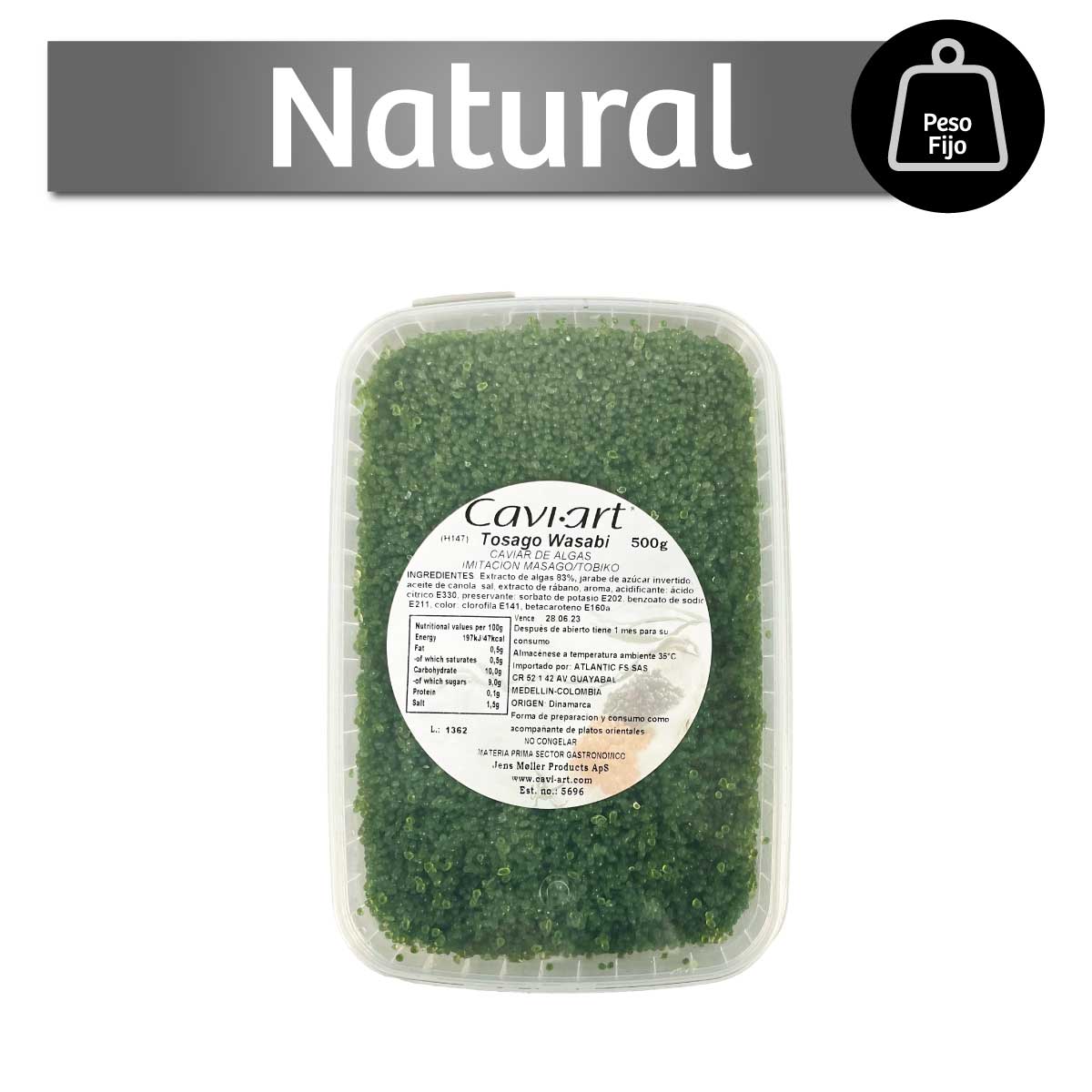 Tosago- Caviar De Algas ( Imitación Masago /Tobiko) Verde