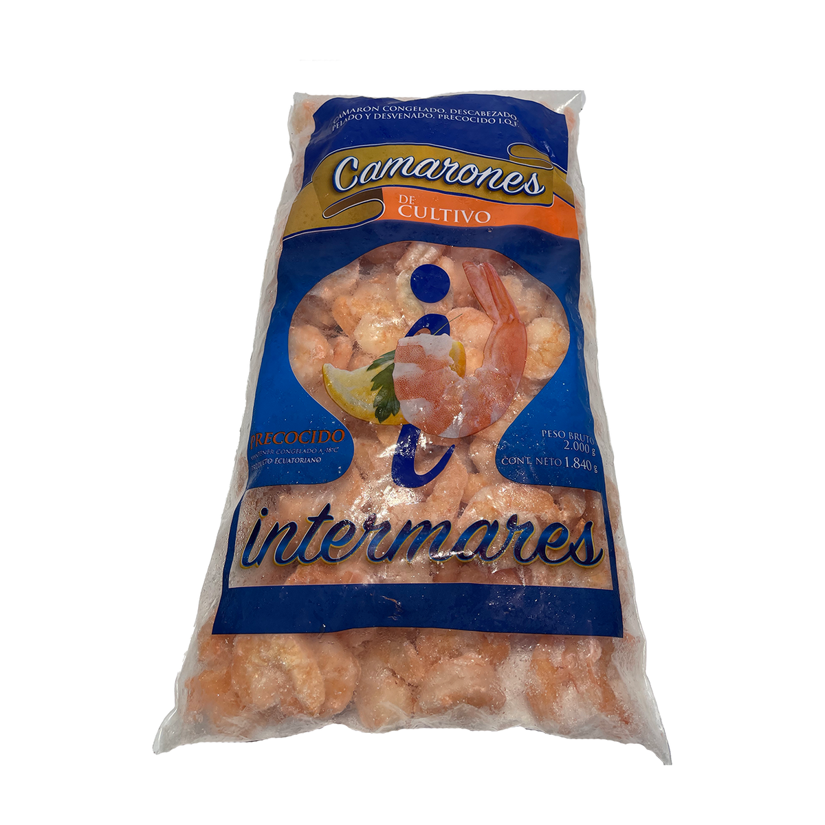 Camarón de Cultivo Escaldado 41-50 Bolsa x 1 Kg