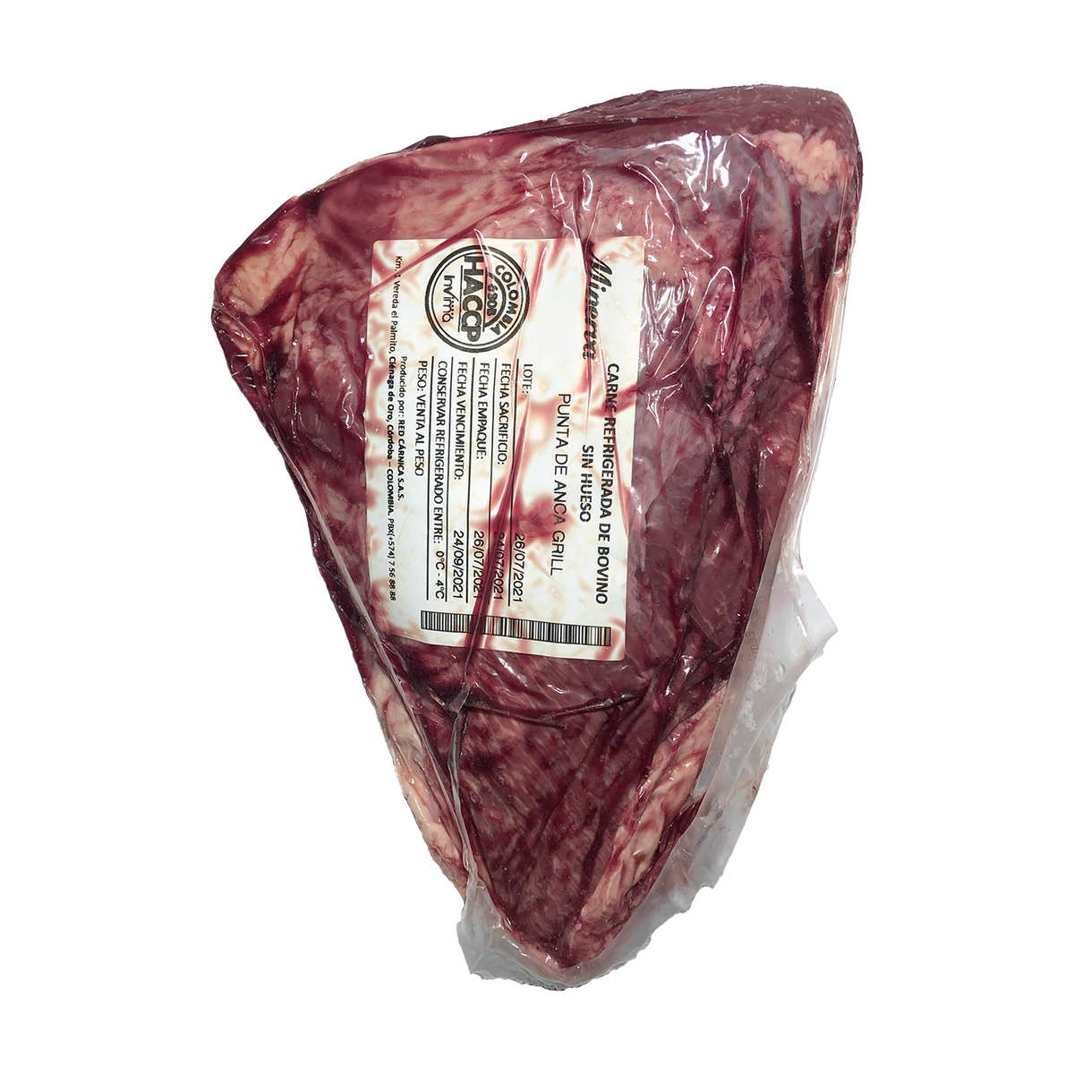 Punta de Anca de Res Empacado al Vacío