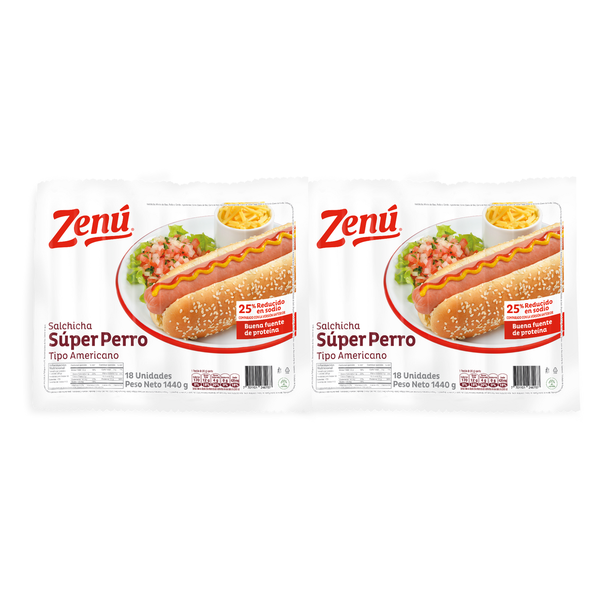 Zenú Salchicha Super Perro x 2880 g