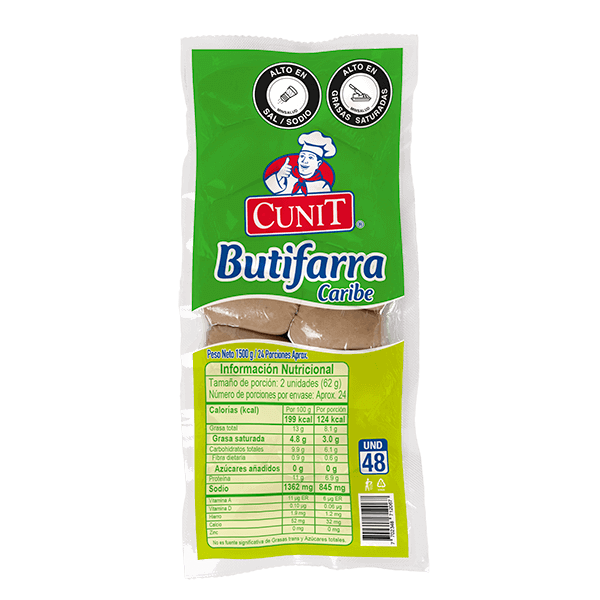 Cunit Butifarra Caribe x 1.5 kg