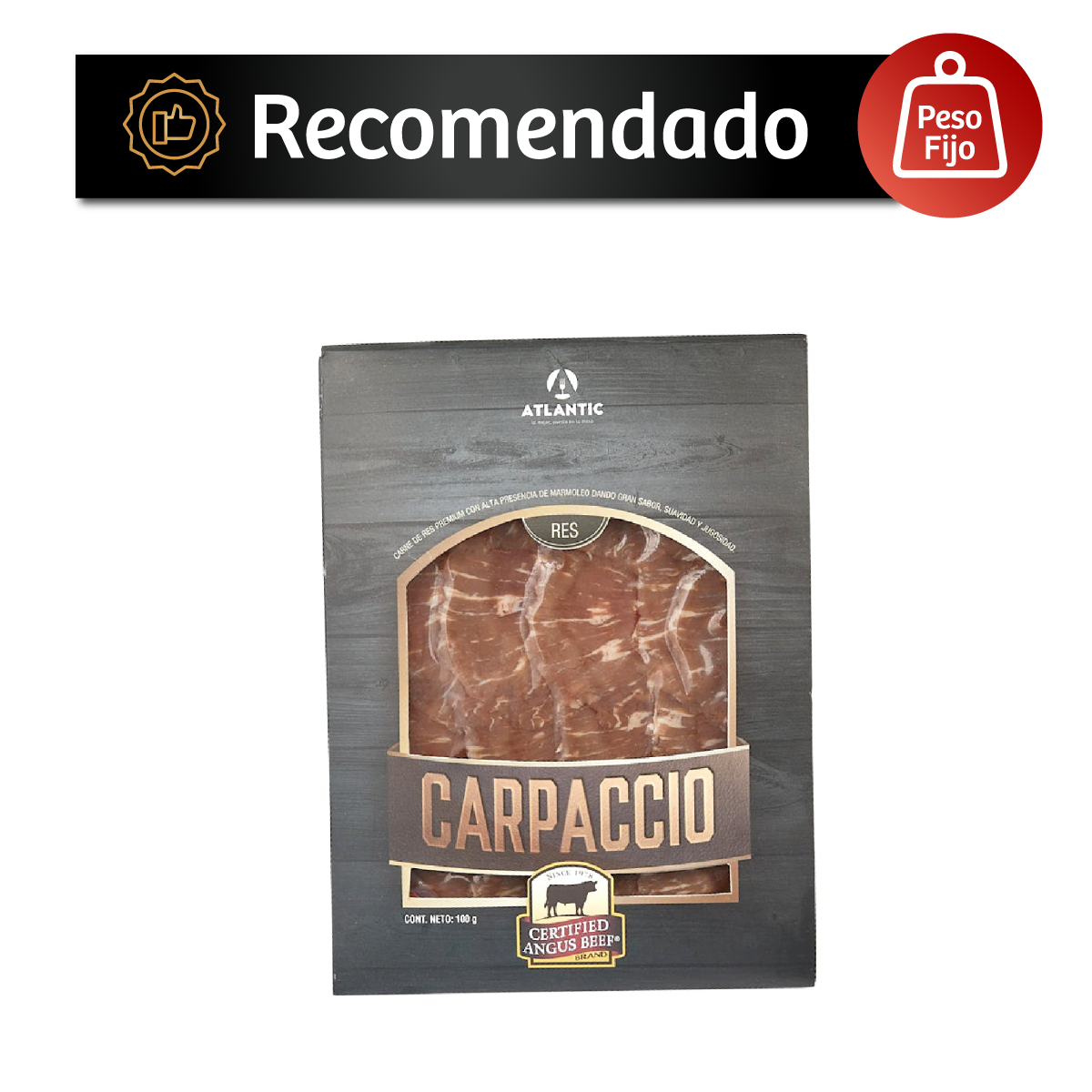 Certified Angus Beef Carpaccio x 1000 g