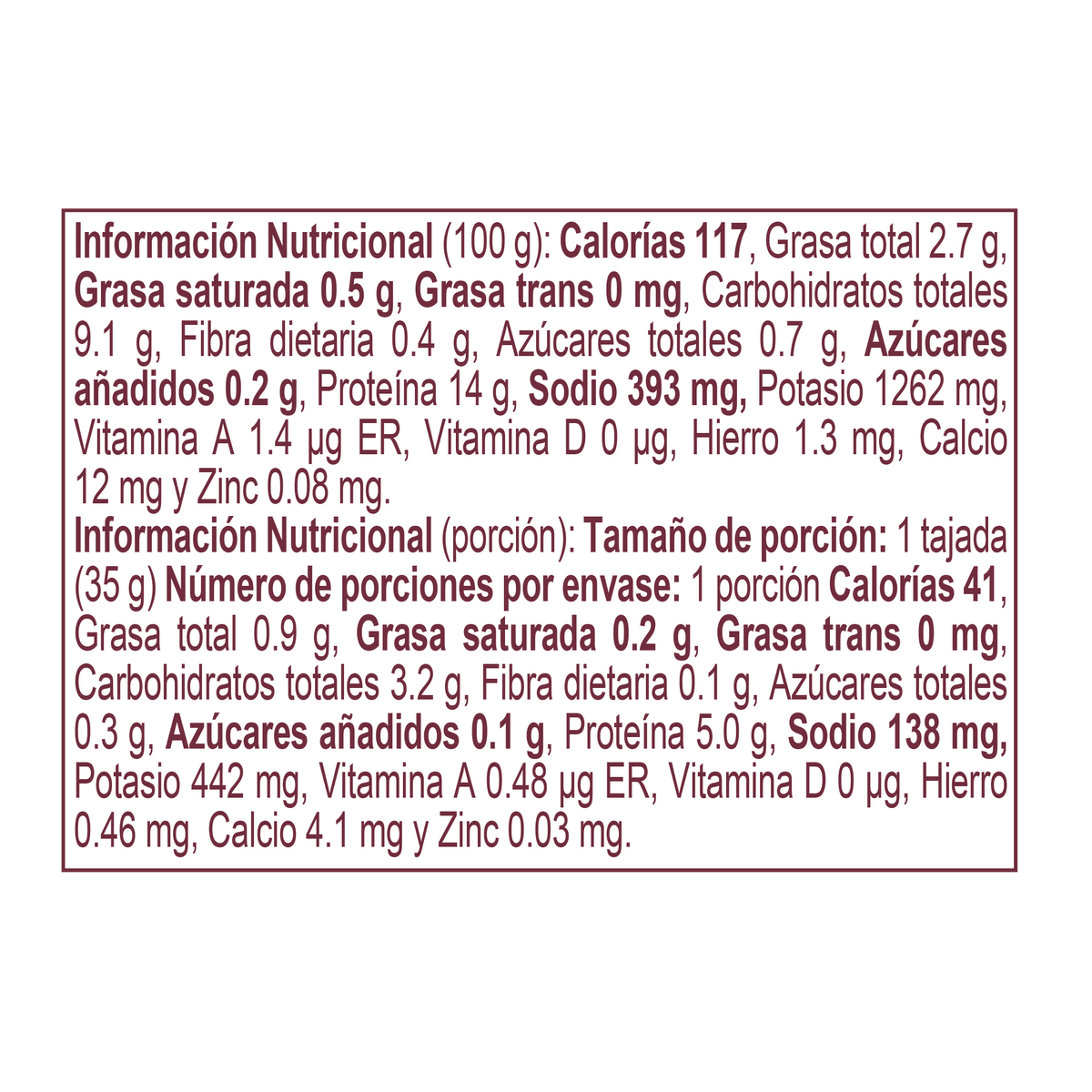 Pietrán Jamón Estándar Snack Sin Conservantes x 35 g