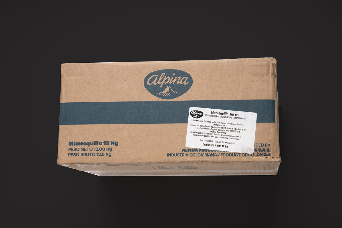 Alpina Mantequilla Sin Sal x 12 kg