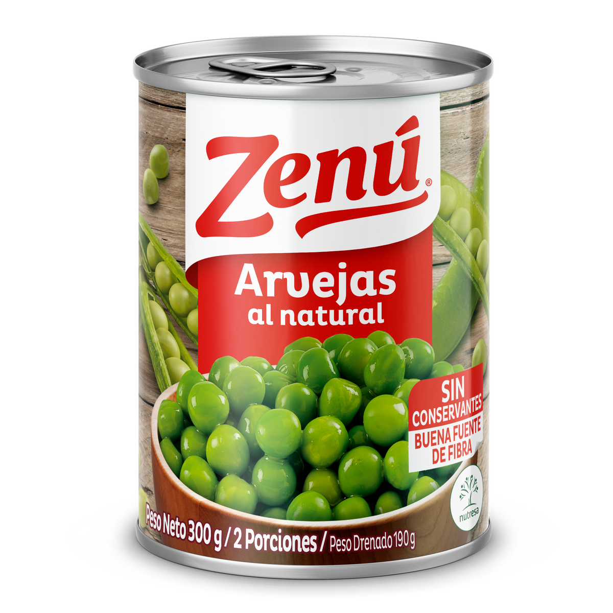 Alimentos Carnicos Arveja Natural Zenu 300G