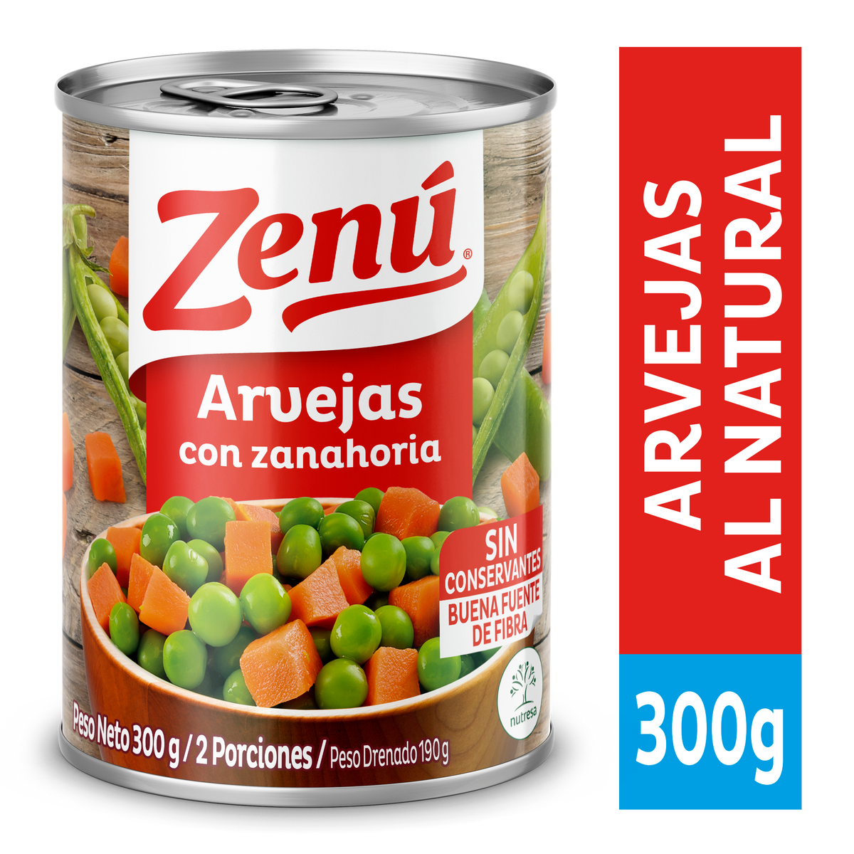 Zenú Arveja Zanahoria x 300g