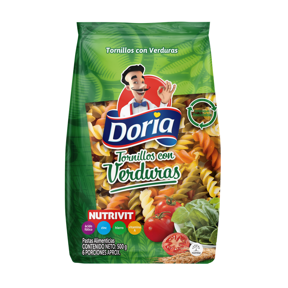 Doria Tornillo Verduras x 500 g