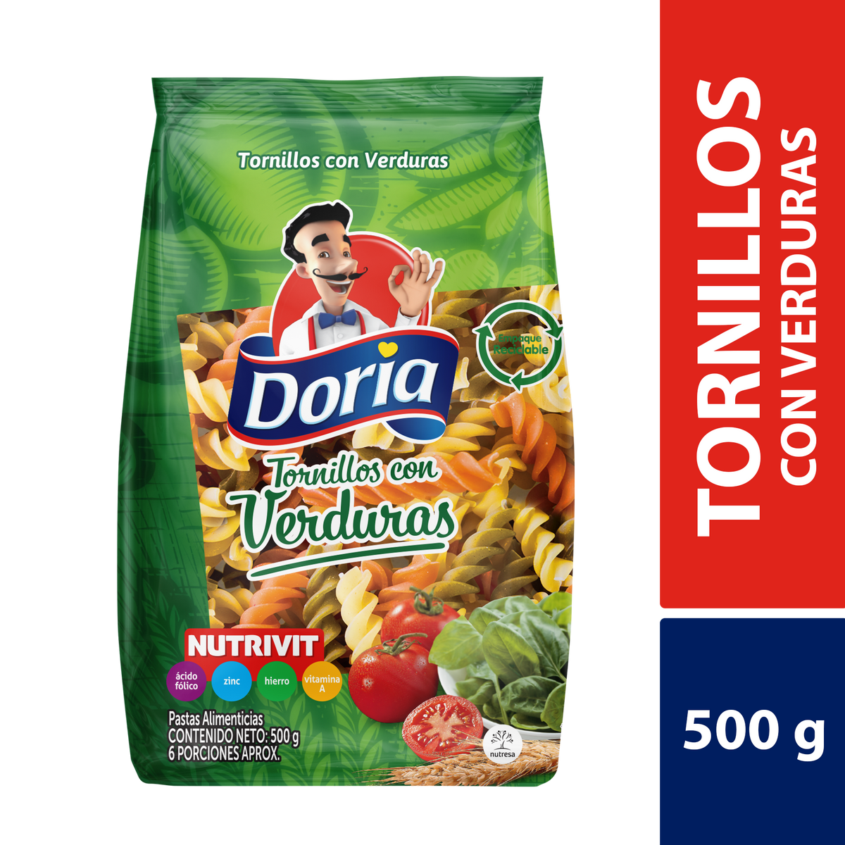 Doria Tornillo Verduras x 500 g
