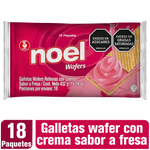 Noel Galleta Wafers Fresa Bolsa 18 x 4