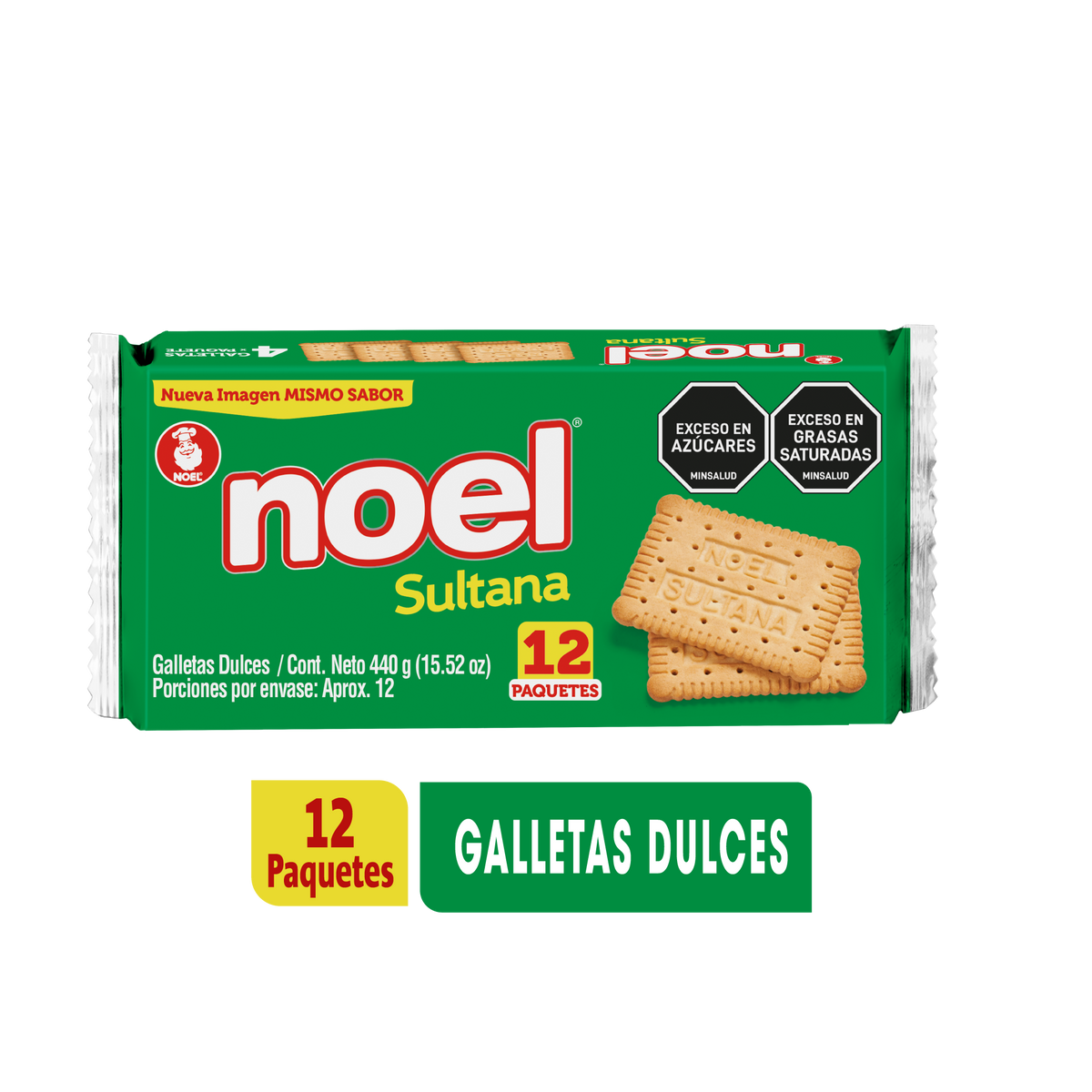 Noel Galleta Sultana Bolsa 12 x 4