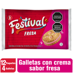 Festival Galleta Fresa Bolsa x 12 pq x 4 un