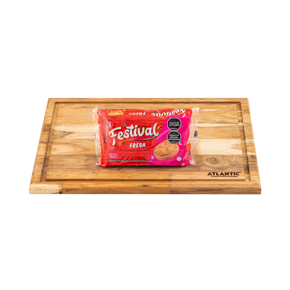Noel Galleta Festival Fresa Bolsa X 12 Und