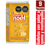 Saltin Noel Galleta Queso Mantequilla Bolsa. 9 x 3