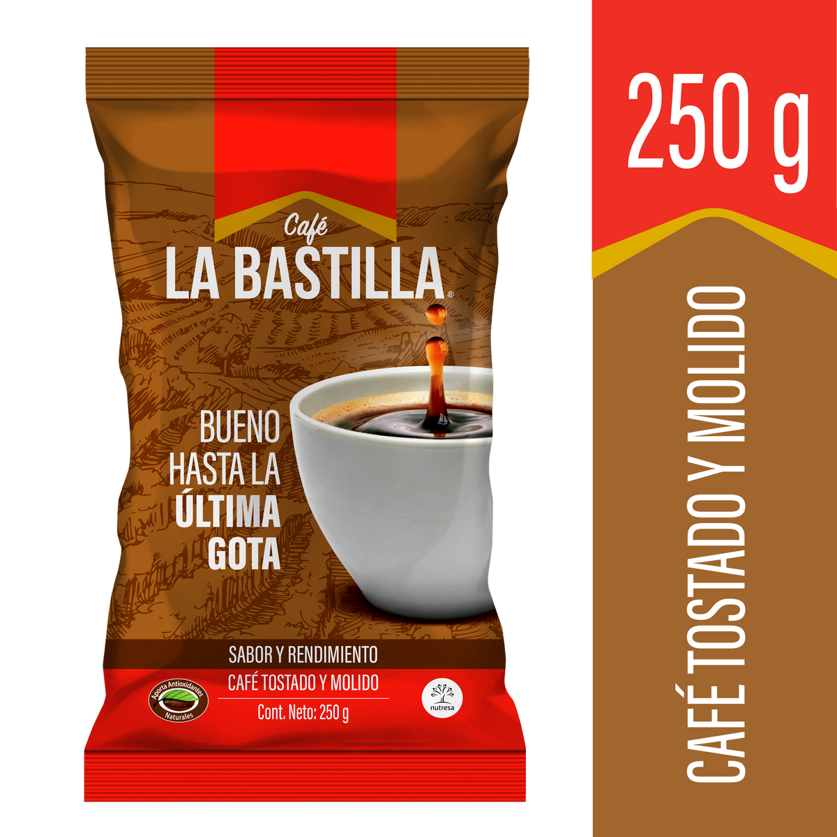 Cafe Bastilla Fuerte 250 g 48 pq