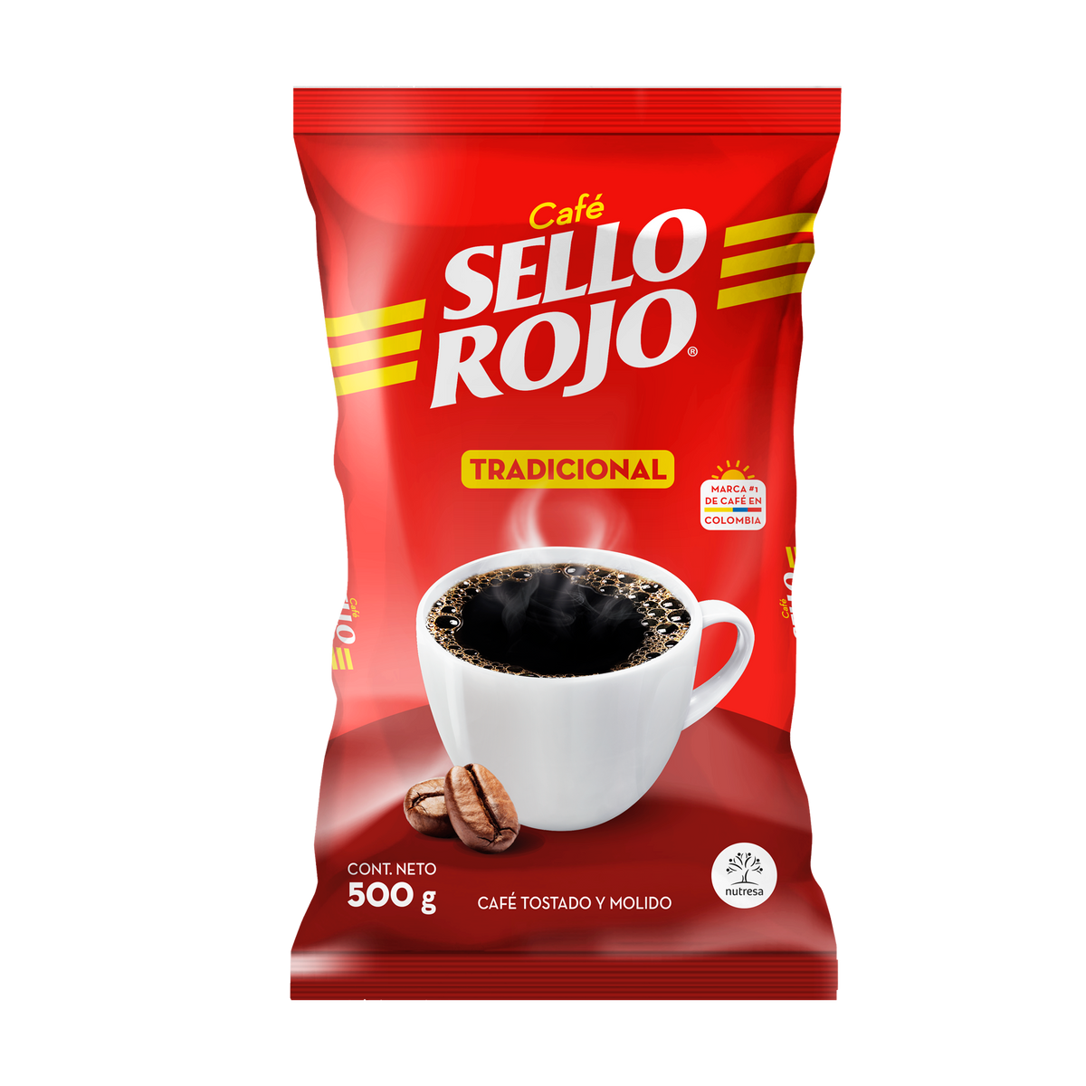 Sello Rojo Cafe Fuerte 500 g 24 pq