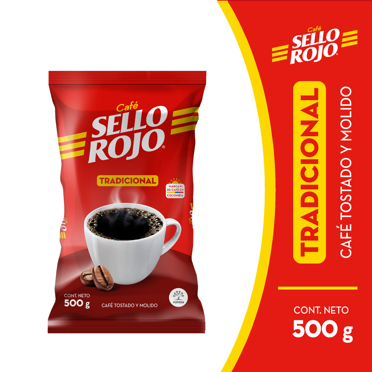 Sello Rojo Cafe Fuerte 500 g 24 pq