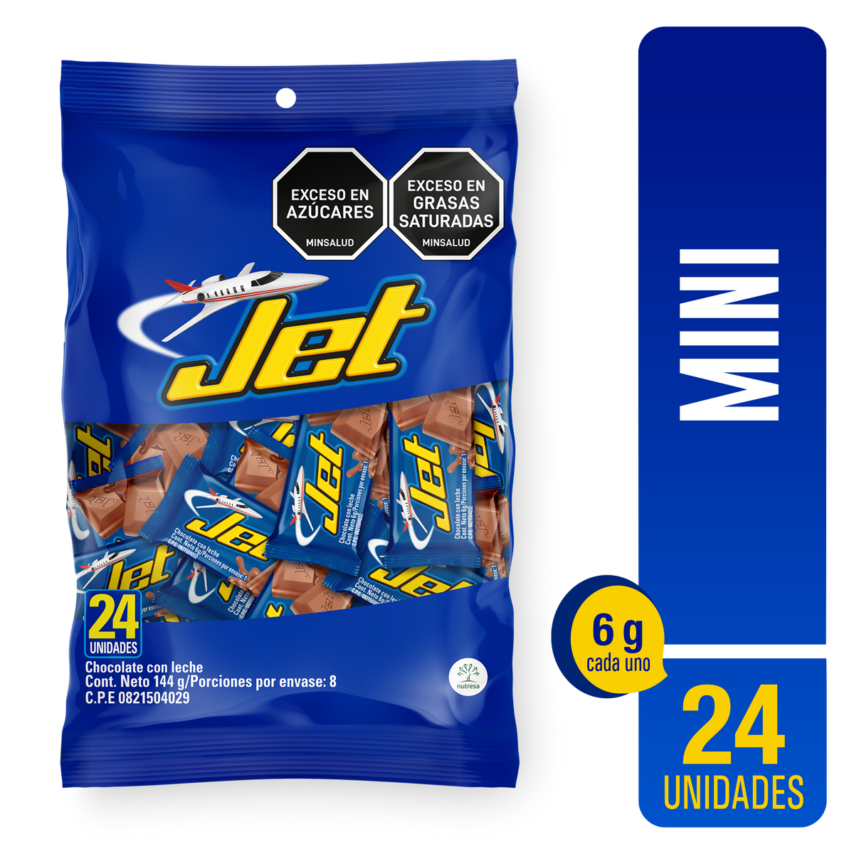 Jet Golosina Leche Bolsa x 6g