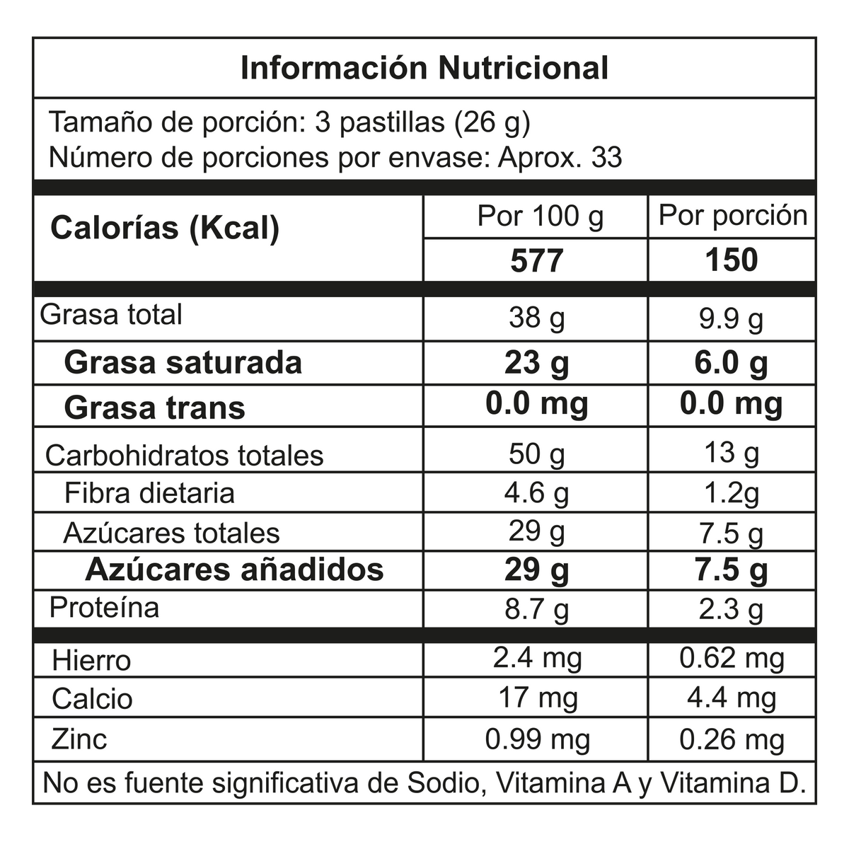 Santander Golosina 70% Plegadiza x 70g