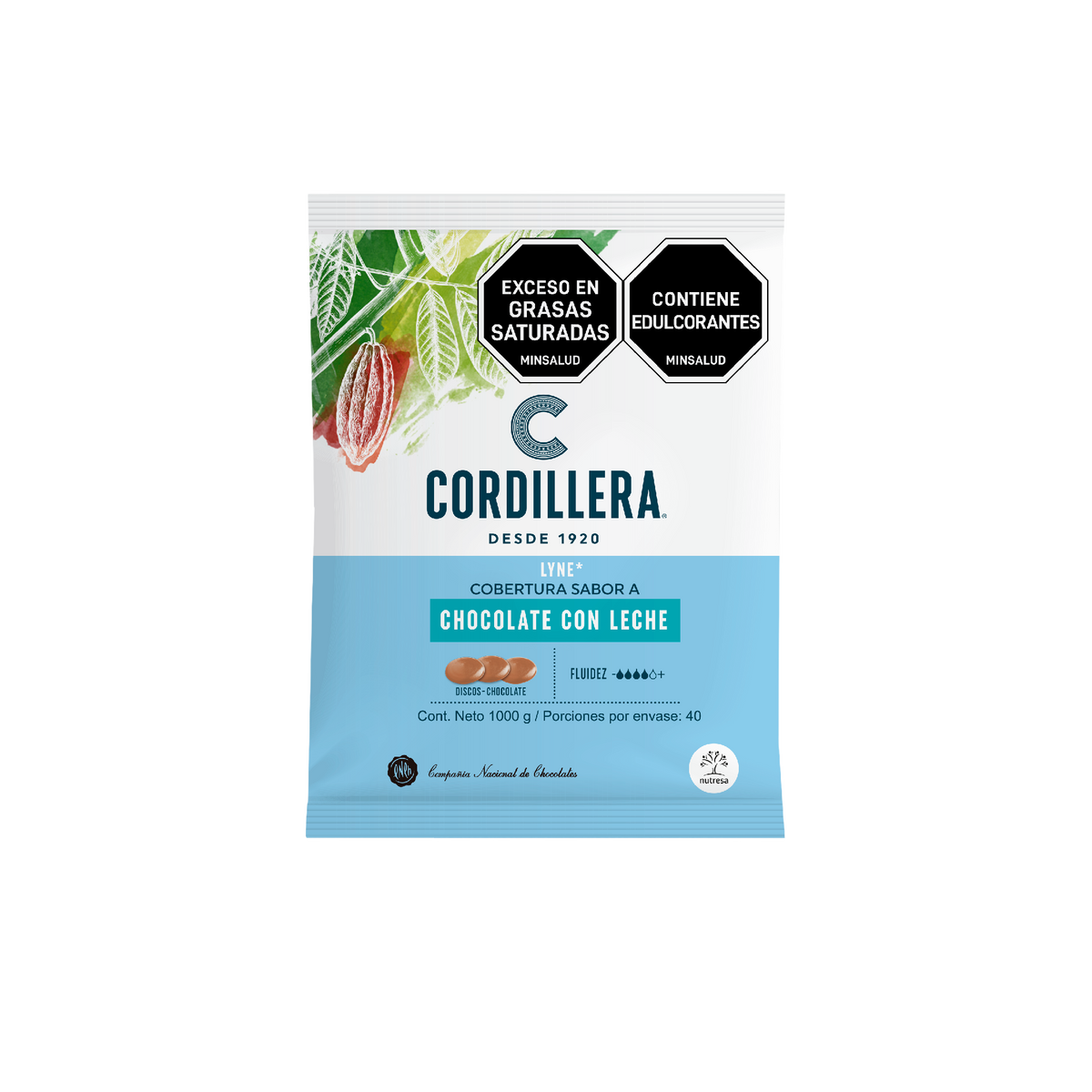 Lyne Cobertura Masa Glase Leche 10 Bloque x 1 kg