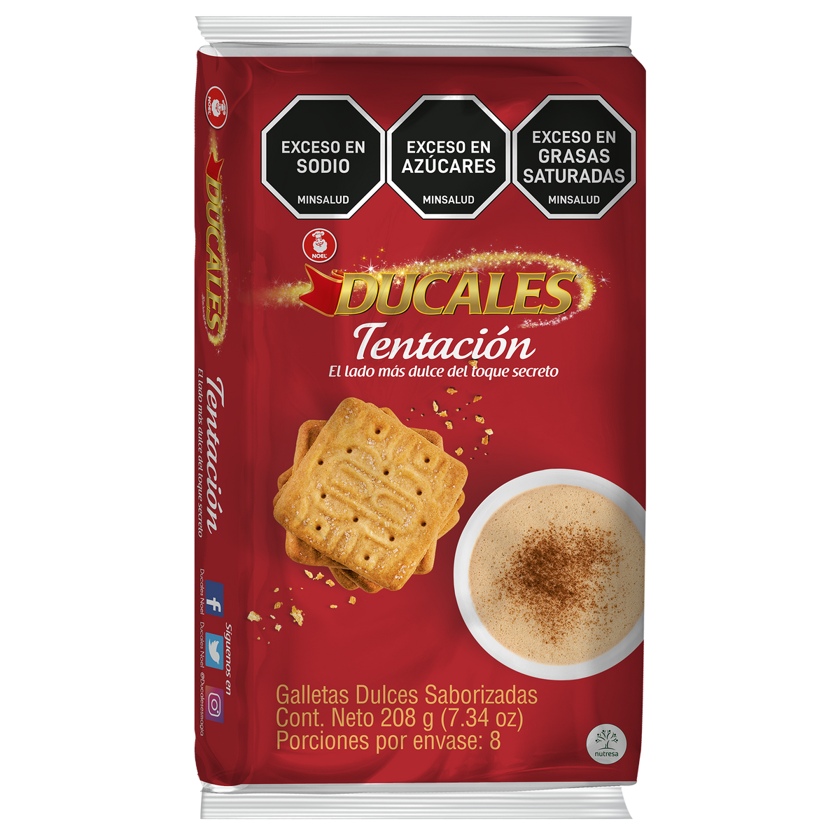 Ducales Galleta Tentacion Bolsa 8 Paquetes x 4