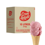 Crem Helado Tradicional Tarro Fresa x 10 L